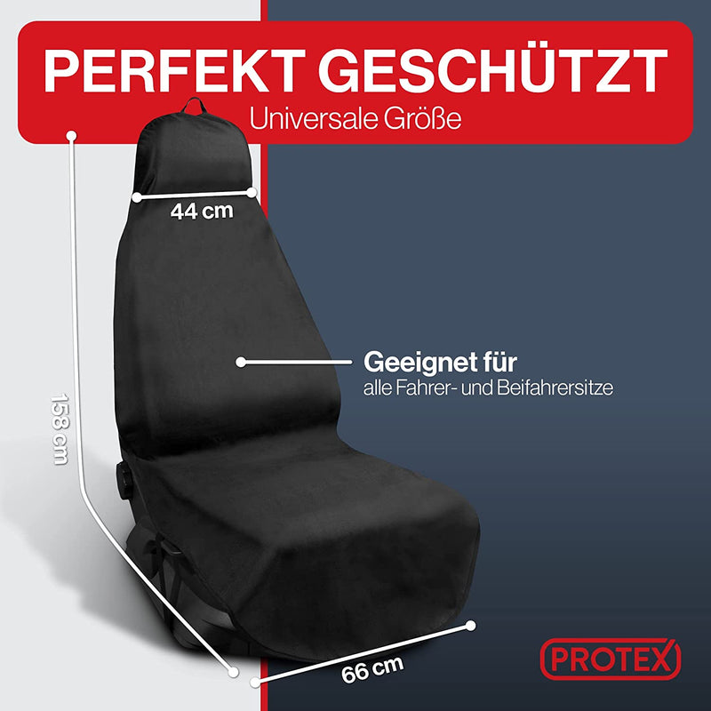 Werkstatt Sitzschoner 2er Set schwarz Airbag geeignet wasserdicht