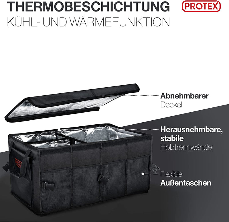 Auto Faltbox mit Kühleinsatz Faltbare Kühlbox Kofferraum-Organizer