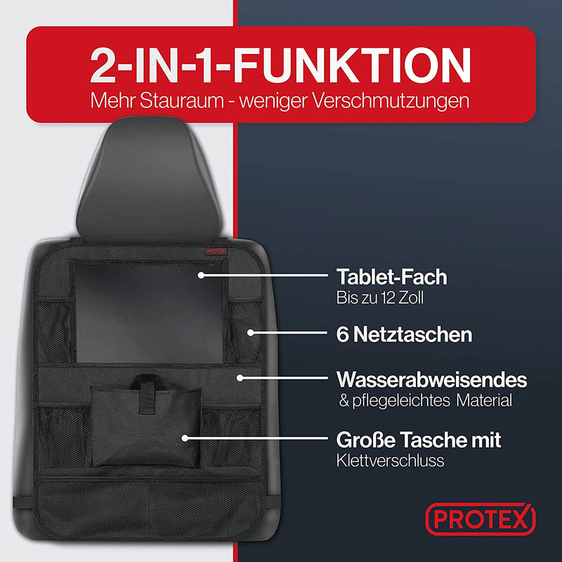Auto-Rückenlehnenschutz 2 Stück Autositz-Organizer Wasserdichter Rücksitz  Hohe Qualität